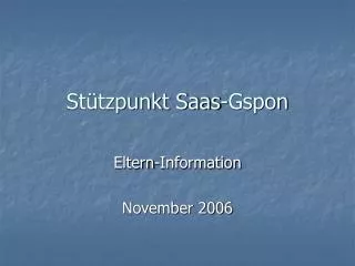st tzpunkt saas gspon