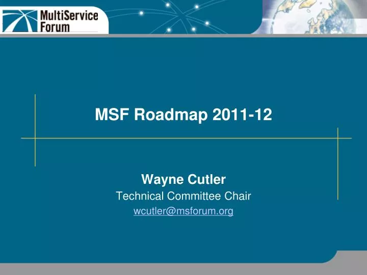 wayne cutler technical committee chair wcutler@msforum org