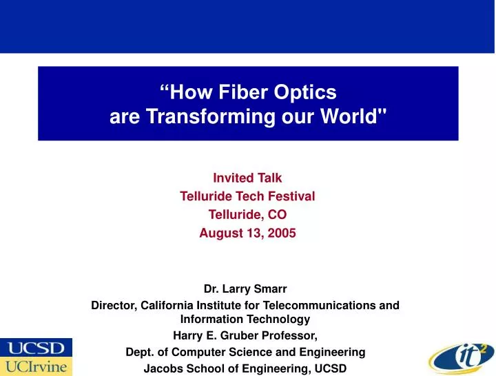 how fiber optics are transforming our world