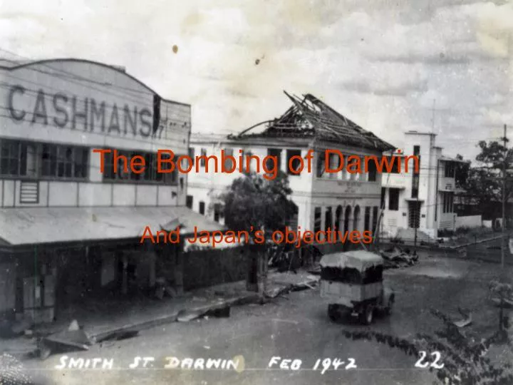 the bombing of darwin