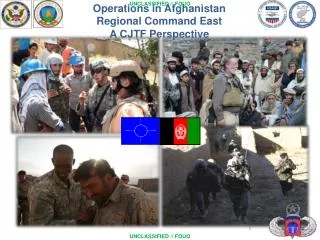 Operations in Afghanistan Regional Command East A CJTF Perspective