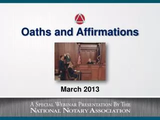 Oaths and Affirmations