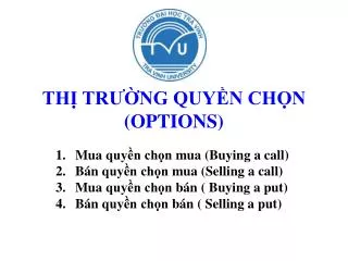 th tr ng quy n ch n options