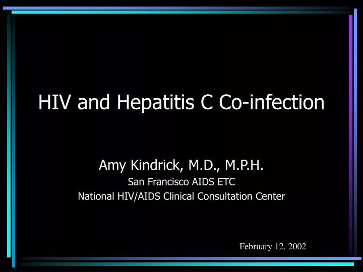 hiv and hepatitis c co infection