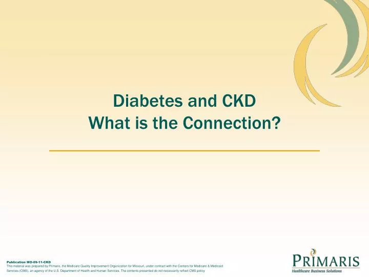 diabetes and ckd what is the connection