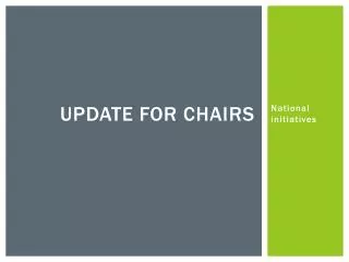 Update for chairs