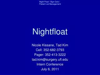 Nightfloat