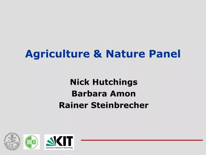 agriculture nature panel