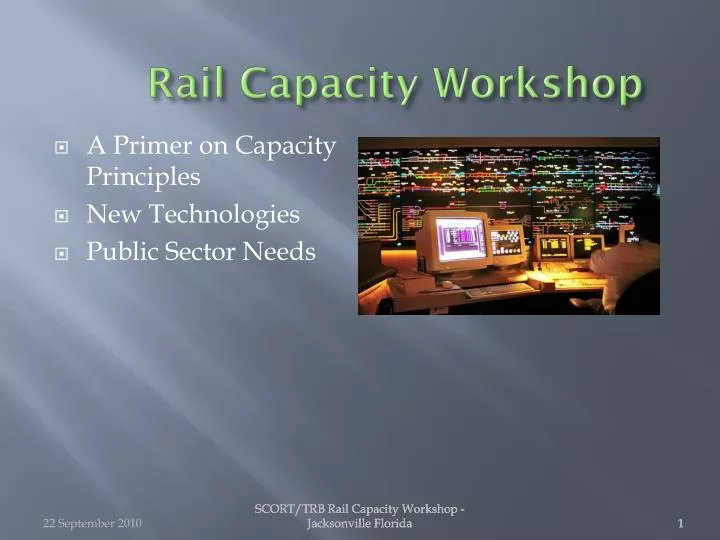 rail capacity workshop