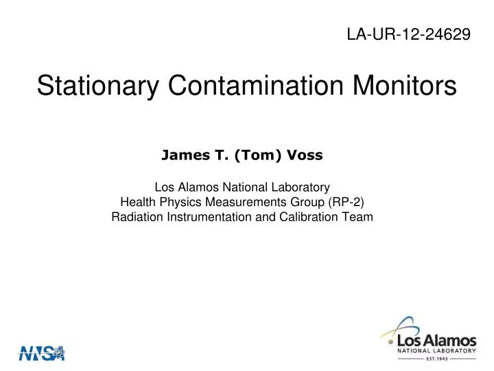 stationary contamination monitors