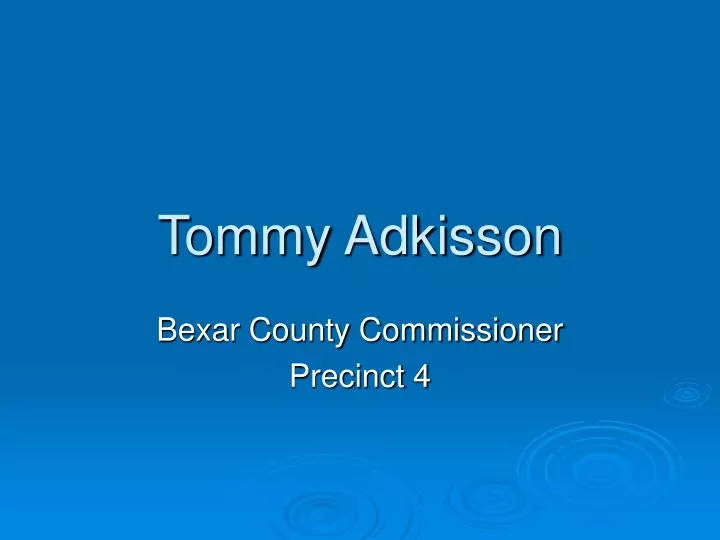 tommy adkisson
