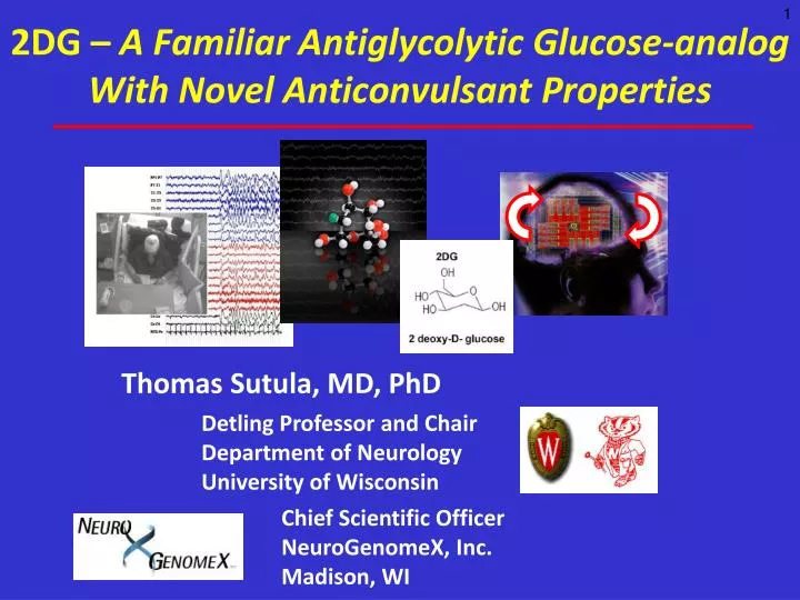 2dg a familiar antiglycolytic glucose analog with novel anticonvulsant properties