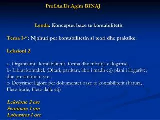 Në vëmëndje për studentët. Si të dalim mirë në lëndën e kontabilitetit