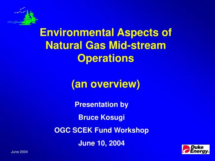 environmental aspects of natural gas mid stream operations an overview
