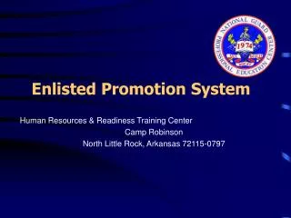 Enlisted Promotion System