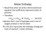 Molar Enthalpy - slide 1