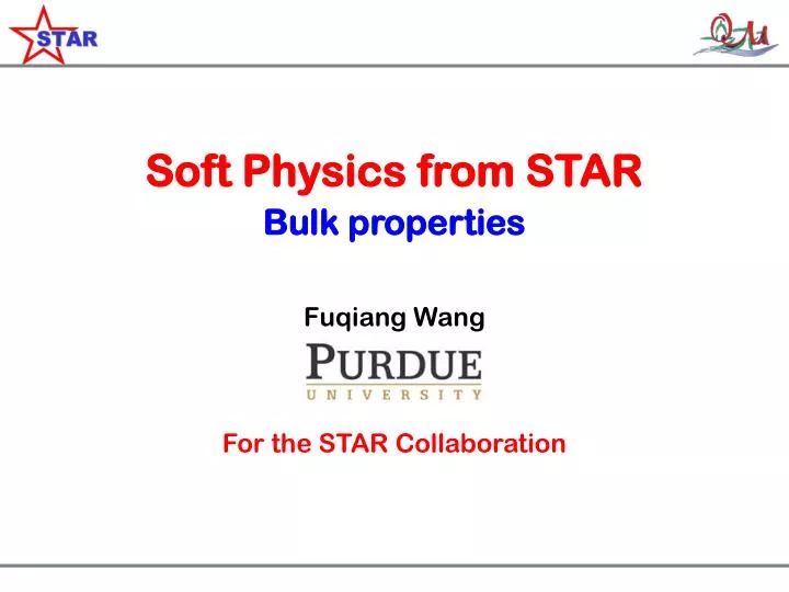 soft physics from star bulk properties