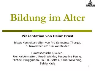 bildung im alter