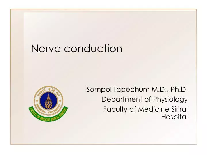 nerve conduction