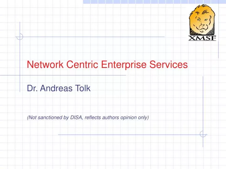 network centric enterprise services