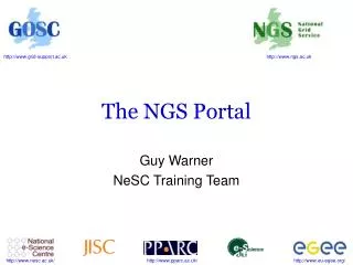 The NGS Portal