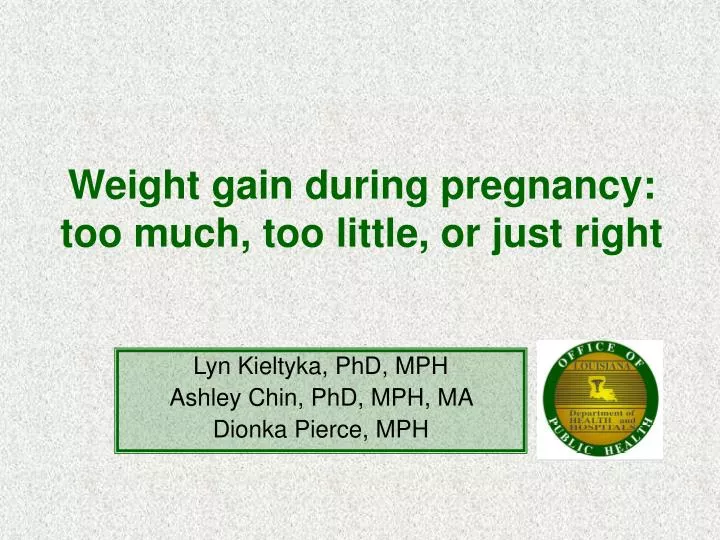weight gain during pregnancy too much too little or just right