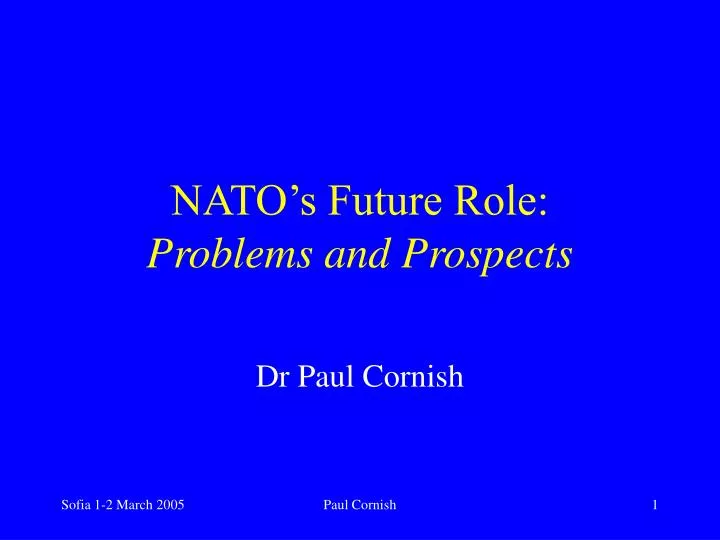 nato s future role problems and prospects
