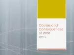 Causes and Consequences of WWI: Balkan Nationalism, Alliances and Militarism - slide 1