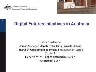 Digital Futures Initiatives in Australia