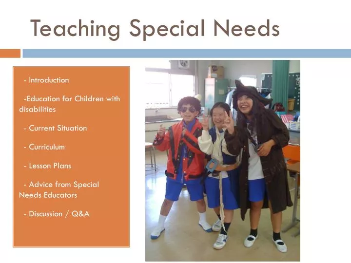 teaching special needs