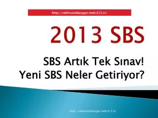 2013 sbs