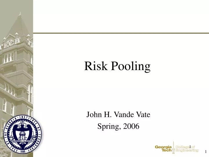 risk pooling