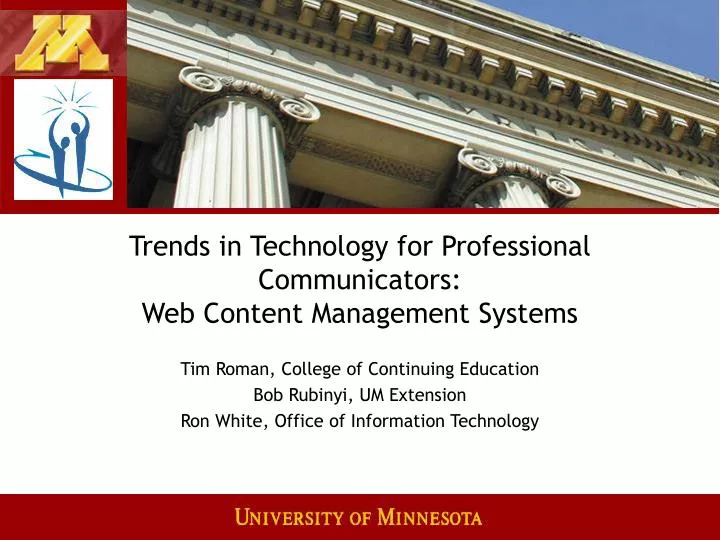 trends in technology for professional communicators web content management systems