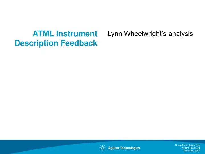 atml instrument description feedback