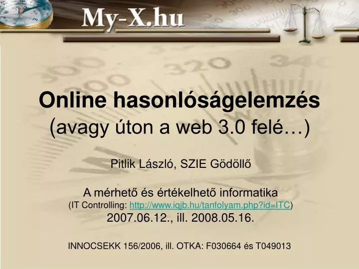 online hasonl s gelemz s avagy ton a web 3 0 fel
