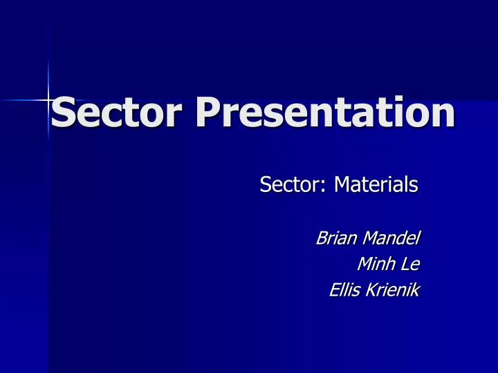 sector presentation