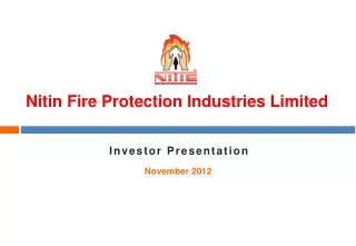 Nitin Fire Protection Industries Limited