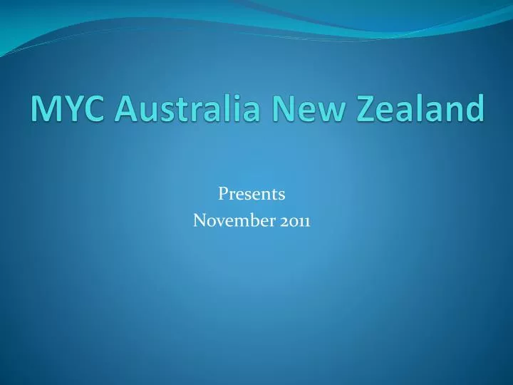 myc australia new zealand