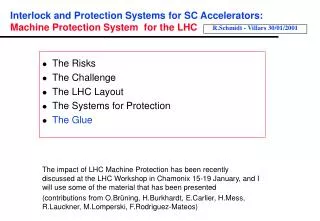 Interlock and Protection Systems for SC Accelerators: Machine Protection System for the LHC