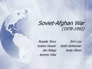 Soviet-Afghan War (1978-1992)