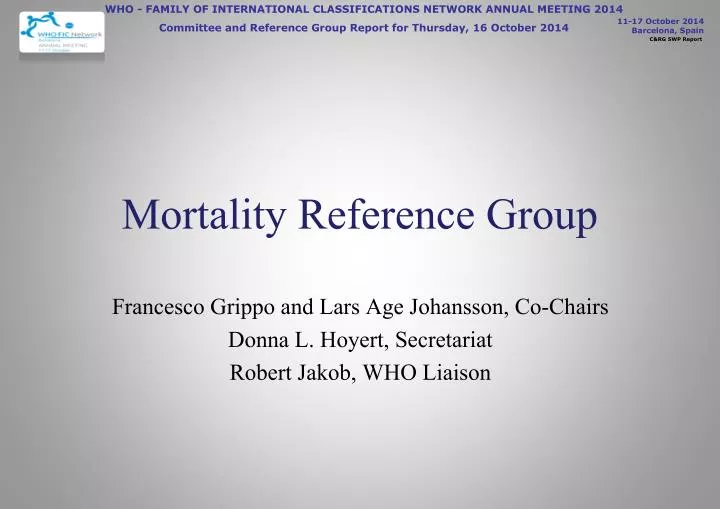 mortality reference group