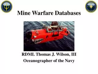 Mine Warfare Databases