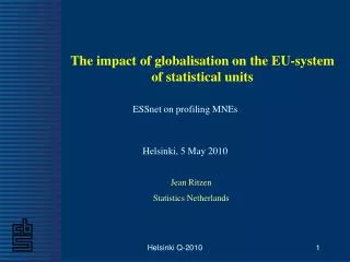 The impact of globalisation on the EU-system of statistical units