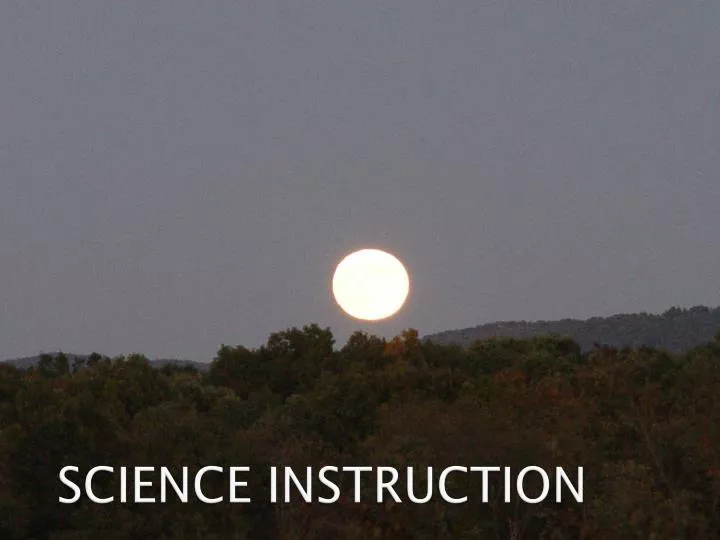 science instruction