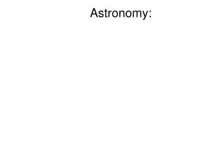 astronomy