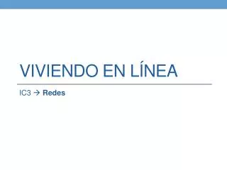 viviendo en l nea