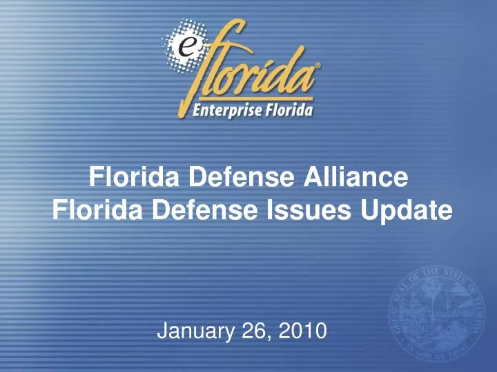 florida defense alliance florida defense issues update