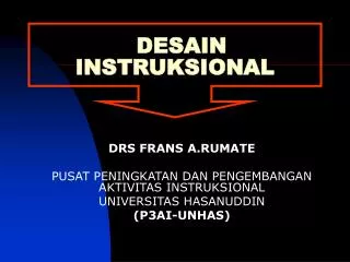 desain instruksional