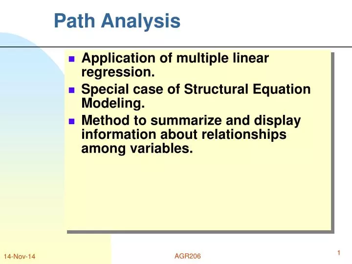path analysis