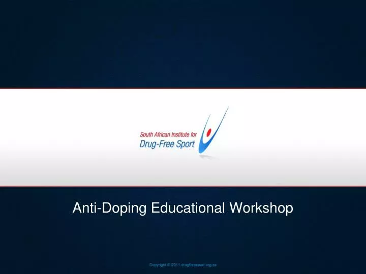 anti doping educational workshop